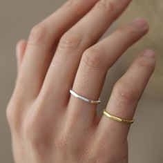 These Gold and Silver Minimalist Faceted Stacking Rings are a perfect gifts for him, her, a mom, a sister, or your wife on a birthday, the anniversary, marriage, or Christmas. They are lightweight and shine in the light.  Style: Minimalist Band: 1,5 mm Finish: Silver and Gold Location: Suitable for all fingers Material: 925K sterling Silver Plated Bronze and 14K Gold Plated Bronze Our products are water-resistant and Nickel Free, Lead-Free & Cadmium Free; do not have any allergy side effects. SI Minimalist Stackable Rings As A Gift, Modern Adjustable Stackable Rings As A Gift, Modern Adjustable Stackable Rings For Gifts, Minimalist Round Stackable Rings As Gift, Minimalist Stackable Rings As Gift, Gift Stackable Rings With Simple Design, Modern Hypoallergenic Rings As Gift, Minimalist Ring With Simple Design For Gift, Minimalist Rings With Simple Design As Gift