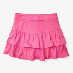 Adorable Skort. Pair With Tees Or Tanks. Brand: Justice Size: 8 Material: Cotton Blend Color: Pink Style: Skort Features: Tiered Ruffles, Elastic Waistband, Attached Shorts, Allover Glitter Brand New Without Tags. From A Smoke Free Environment! Pink Ruffled Bottoms For Playwear, Casual Ruffle Bottoms For Playwear, Casual Ruffled Bottoms For Playwear, Summer School Bottoms With Ruffles, Cotton Ruffle Bottoms For School, Cotton Ruffled Bottoms For School, School Tiered Skirt With Ruffles, Green Sequin Skirt, Justice Clothes