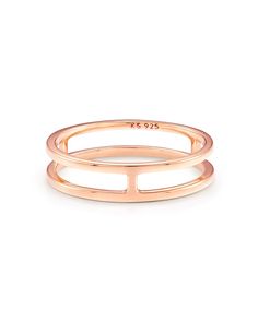 Get the stacked look with just one style, courtesy of the sleek, simple, and super modern Bennett Double Ring in 18k Rose Gold Vermeil. Rose Gold Stackable Open Band Rings, Modern Rose Gold Open Band Jewelry, Timeless Rose Gold Open Midi Rings, Stackable Rose Gold Open Band Midi Rings, Stackable Rose Gold Midi Rings With Open Band, Rose Gold Stackable Midi Rings With Open Band, Classic Rose Gold Stackable Open Rings, Timeless Rose Gold Stackable Open Rings, Modern Rose Gold Midi Rings For Everyday