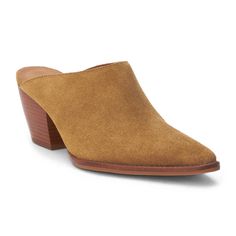 Hop on the TREND TRAIN with these super cute Pointed Toe Suede Mules. The color is chef's kiss for fall. Comfortable enough for all day wear, these new mules from Matisse will become your go to this season. The heel is not too high and the style is perfect. If you live in the south, this will be a good shoe for most of the winter. Suede upper Manmade outsole 2.5 in/6.35 cm heel Textile lining Padded insole Leather stacked heel Imported Trendy Brown Slip-on Mules, Brown Slip-on Mules For Fall, Fall Leather Mules With Suede Lining, Casual Closed Toe Mules For Work, Fall Suede Mules With Suede Lining, Chic Leather Sole Mules For Fall, Chic Fall Mules With Leather Sole, Fall Stacked Heel Heels, Chic Brown Mules For Fall