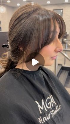 Balayage Layers, Styling Bangs Tutorial, Shorthair Bangs, Side Bang Haircuts, Long Bob With Bangs, Balayage Hair Caramel, Love Reels, Highlights Balayage