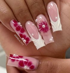 Prettiest Nails, Dominican Nails, Colored Acrylic Nails, Simple Acrylic Nails, Long Acrylic Nails Coffin, Dream Nails