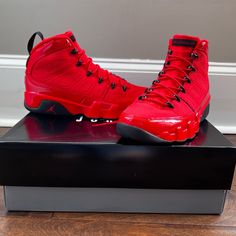 Air Jordan 9 Chile Red Sz 10 Ds Jordans Retro, Jordan Retro 12, Sneakers Jordans, Air Jordan 9, Jordan Shoes Retro, Jordan 9, Nike Jordan Retro, Shoes Sneakers Jordans, Nike Shoes Jordans