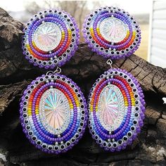 Native American Earrings, Native American Beaded Earrings, Bead Sewing, Beaded Jewels