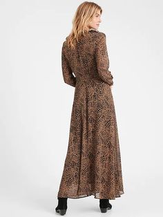 Heritage Sheer Maxi Shirt Dress | Banana Republic Chocolate Clothes, Burnout Fabric, Maxi Shirts, Dress Long Sleeves, Maxi Shirt Dress, Our Legacy, Georgette Fabric, Heritage Collection, A Storm