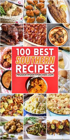 the best southern food recipes for every type of meal, including chicken and other meats