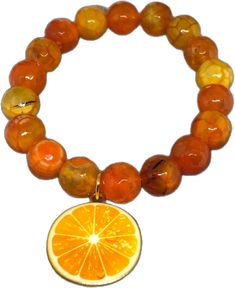 Adjustable Orange Bracelets With 8mm Beads, Orange Round Faceted Beads Jewelry, Handmade Orange Agate Bracelet, Handmade Orange Agate Bracelets, Orange Stretch Bracelet With 8mm Beads, Handmade Orange Bead Stretch Bracelet, Handmade Orange Stretch Bracelet With Round Beads, Adjustable Orange Agate Bracelets, Adjustable Orange Agate Bracelet