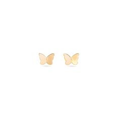 Butterfly Studs – STONE AND STRAND Butterfly Stud Earrings, Sparkly Top, Real Gold Jewelry, Butterfly Earrings Stud, Solid Gold Earrings, Sell Gold, Gold Butterfly, Gold Earring, Design Silver