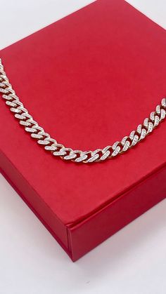 "Monaco miami cuban chain necklace is a nice 14k real gold Monaco cuban. Miami cuban real gold chain is a great necklace for men and women. Real gold chunky necklace is a perfect chain for any occasion. Monaco Miami cuban link is a man necklace or woman necklace so it can be a good gift for him or for her.  Details:  Metal Type: Gold Metal Color: Yellow White Pave Gold Karat: 14k STAMPED Dimensions: 6mm Length: 16, 18, 20, 22, 24, 26 inches  WEIGHTS APPROXIMATE: 8.25\" - 7.0 grams  18\" - 14.3 grams  20\" - 15.93 grams  22\" - 17.5 grams     100 % 14K AUTHENTIC REAL GOLD NECKLACE, NOT GOLD PLATED OR FILLED To check more of the style we can offer:  1) 10k real gold semi solid miami cuban necklace  https://www.etsy.com/listing/1481250931/semi-solid-miami-cuban-10k-semi-solid 2) 10k real gold Gold Chunky Necklace, Real Gold Necklace, Real Gold Chains, Miami Cuban Link Chain, Miami Cuban Link, Best Gifts For Him, Cuban Link Chain Necklaces, Miami Cuban, Link Chain Necklace