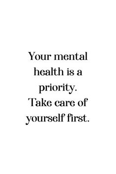 Embrace self-growth by prioritizing your mental health. The quote "Your mental health is a priority. Take care of yourself first" is a powerful reminder that self-care is essential for a fulfilling life. 🌸  🧠 Enhance your mental health by putting yourself first. Prioritizing self-care leads to personal growth and a balanced mindset. 🌟  🔹 Boost your mental well-being with self-care routines. 🔹 Foster self-growth by making your mental health a priority. 🔹 Achieve a healthier mindset by caring for yourself.  Follow for more inspiration on mental health and self-growth. 🌱 #MentalHealth #SelfGrowth #SelfCare #Priority #WellnessJourney #HealthyMind #PersonalDevelopment My Health Is A Priority, Only Care About Yourself Quotes, Prioritize Your Health Quotes, Taking Care Of My Mental Health, Take Care Of Your Mental Health, Self Priority Quotes, First Priority Quotes, Mom Fitness Quotes, Put Yourself First Quotes