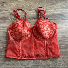 Nwt Victoria's Secret; Size 34c; Adjustable Straps; Side Zipper; Underwire With Light Padding; Sheer Lace With Lined Cups; Polyamide/Elastane/Polyester; Hand Wash Comes From A Smoke Free, Pet Friendly Home. Please Ask All Questions About An Item Before Making An Offer. Offers Are Welcome! Bundle For The Best Deal! No Modeling Or Trades. Happy Poshing! Red Corset Top, Lace Corset Top, Red Corset, Red Bra, Black Lace Bralette, Lace Bustier, Victoria Secrets, Black Corset, Lace Corset