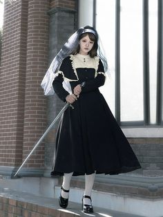 ❤faux two-piece gothic lolita dress❤︎



Size
Length
Shoulder width
chest
waist
Sleeve length
Hem Circumference




S
112cm
83cm
400cm
35cm
35cm
57cm


M
115cm
88cm
405cm
36.5cm
74cm
58.5cm


L
118cm
93cm
410cm
38cm
410 cm (38 in.) Black Gothic Dress With Doll Collar, Gothic Black Dress With Doll Collar, Black Harajuku Dress For Winter, Black Harajuku Winter Dress, Black Harajuku Style Winter Dress, Black Harajuku Dress For Alternative Fashion, Gothic Vintage Dress For Cosplay, Black Harajuku Costume Dress, Black Doll Collar Dress For Costume Party