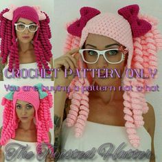 the crochet pattern only is available for all types of knitted hats and headbands