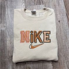 Abstract Nike embroidered crewneck sweatshirt  customizable  Cute nike outfits  Nike outfits  Cute sweatshirts  Embroidered Sweatshirts Ideas  Embroidered Crewneck Ideas  Embroidered Inspiration Ideas  Embroidered Clothes Ideas Easy 30 day return policy Over Size Sweatshirt, Sweatshirts & Hoodies, Cool Nike Hoodies, Nike Sweatshirts Brown, Preppy Sweat Shirts, Nike Jumper Aesthetic, Sweatshirts Outfits Women, Aesthetic Sweatshirts & Hoodies, Christmas Nike Sweatshirt