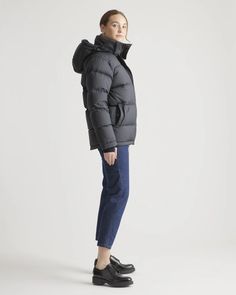 Responsible Down Puffer Jacket The Super Puff, Super Puff, Winter Wardrobe Essentials, Perfect Jacket, Boyfriend Cardigan, Down Puffer Jacket, Perfect Coat, Performance Leggings, Silk Slip