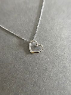 Silver Tiny Mini Open Heart Love Necklace - Sterling Silver [NS1020] Color : Silver Material : Sterling Silver Heart Size : 12mm * 10mm Chain Length : 16 inches / 18 inches / 20 inches * Metal components are Sterling Silver. * Suitable for delicate and sensitive skin. * Comes in a jewelry box. If you need extra boxes for gifting....just let us know! Everyday Heart Necklace For Valentine's Day, Valentine's Day Round Heart Necklace, Simple Open Heart Necklace For Valentine's Day, Simple Open Heart Necklace For Anniversary, Everyday White Gold Open Heart Necklace, Everyday White Gold Heart Necklace, Copper Wire Crafts, Open Heart Necklace, Triangle Earrings Stud