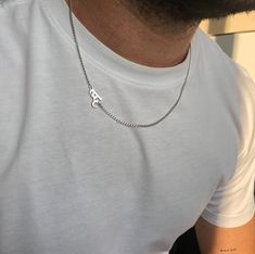 ● High Quality Solid 925k Sterling Silver ● The font on the model is olde english font. According to your preference, you can personalize the initials with any other font of your choice. ● Give your husband or boyfriend an unforgettable gift with the personalization initial necklace created with a minimalist style. ● Christmas gift idea. ● Free shipping for US. ● Express shipping 1-3 business days ● Our processing time is 2-5 business days. ● Marde Minimalist offers you handcrafted, gold plated and rose gold plated 925k sterling silver personalized jewelry. ● If you can't find what you're looking for, send us a message and we'd love to design a custom piece of jewelry for you. ● Visit our store: https://www.etsy.com/shop/TheGentlemanJewelry ● HOW CAN MAKE YOUR ORDER? 1. Choose material: Si Inital Jewelry For Men, Chain With Initials For Men, Name Necklace Boyfriend Gift, Boyfriend Gifts Necklace, Presents For Your Boyfriend Necklaces, Necklaces For Boyfriends, Men’s Silver Necklace, Mens Initial Necklace, Cool Boyfriend Gifts