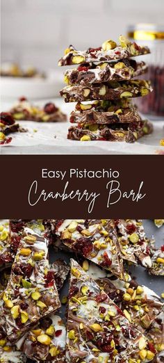 easy pistachio cranberry bark recipe