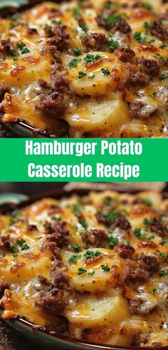 hamburger potato casserole recipe with cheese and sausage