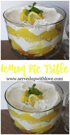 lemon pie trifle is an easy dessert recipe