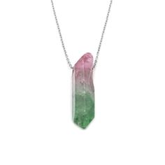 Confident and vibrant in flattering flamingo hues, land crystals carry the energies of the earth. Jewelry: necklace Collection: crystal necklace Color: electroplated pink & green Size: .75"- 1.25" crystal pendant Material: genuine quartz crystal Metal: lead & nickel free Finish: stainless steel necklace Chain: 18" necklace with lobster clasp Every quartz crystal necklace is genuine and has unique variation in shape, size and texture. Some items may contain natural flaws. Cheap Multicolor Crystal Necklaces As Gifts, Cheap Pink Crystal Necklaces, Cheap Crystal Necklace With Colorful Beads As Gift, Cheap Crystal Necklaces With Colorful Beads For Gifts, Cheap Colorful Crystal Necklaces As Gift, Cheap Trendy Crystal Necklaces, Cheap Multicolor Crystal Necklace As Gift, Cheap Multicolor Crystal Necklaces For Gifts, Green Crystal Necklace