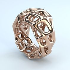 STL 3D model/ Jewelry CAD file for 3D printing//Voronoi Ring/3D Jewelry file/file for 3D printing/3D Jewelry Design Parametric Jewelry, 3d Jewelry Design, 3d Printed Ring, Jewelry Mood Board, Jewellery Shop Design, Ring Jewellery Design, Abstract Jewelry, 3d Jewelry, 3d Printed Jewelry