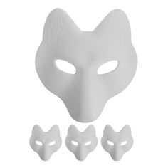 PRICES MAY VARY. 🎨JAPANESE FOX MASK✦✦✦🐺🦊😺Halloween fox mask blank mask therian mask diy unpainted craft mask japanese fox mask for halloween cosplay headwear masquerade mask white plain mask 🎨WHITE PAINTABLE MASK✦✦✦👺🎭👹Made of PU material, safe, light and reliable, comfortable for you to wear when finished.Suitable for the birthday party, carnival party, school party, masquerade, banquet, and so on. 🎨ANIMAL FACE MASK✦✦✦🐺🦊😺Halloween fox mask costume diy blank mask japanese kabuki kitsu Masquerade Banquet, Fox Masks, Japanese Fox Mask, Mask For Halloween, Blank Mask, Japanese Fox, Animal Face Mask, Therian Mask, Mask White