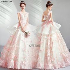 Ruffled Ball Gown For Banquet Or Prom Season, Spring Debutante Ball Gown With Ruffles, Ruffled Ball Gown For Banquet And Prom Season, Ruffled Ball Gown For Prom Season Banquet, Ruffled Ball Gown For Banquet During Prom Season, Pink Gown With Sweep Train, Spring Sleeveless Ball Gown With Ruffles, Sleeveless Ruffled Gown For Banquet, Spring Ball Gown With Ruffles