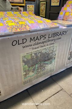 an old maps library is on display at the public library in washington, d c