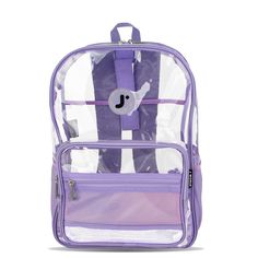 JWorld Clear 18" TPU Transparent Backpack - Digital Lavender Kids Rolling Backpack, Digital Lavender, Transparent Backpack, Laptop Travel, Day Backpacks, Rolling Backpack, Kids Lunch Bags, Everyday Backpack, Recycle Bag