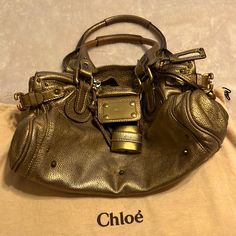 Authentic Chloe Paddington Bag Is In Good Condition, Silver Hardware 14 X 8 X 8 Chloe Bags, Chloe Bag, Silver Hardware, Chloe, Silver Gold, Satchel, Bag Lady, Silver, Women Shopping