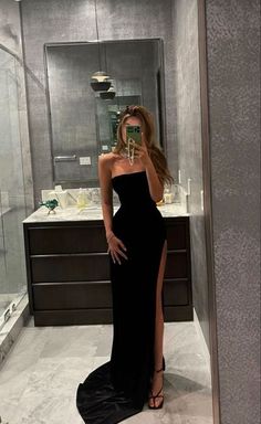 SSR215,Mermaid Black Prom Dress Strapless Long Prom Evening Gown · SheSheRose · Online Store Powered by Storenvy Simple Black Prom Dress, Prom Dresses Long Black, Black Prom Dress, Black Prom, Prom Outfits, Dress Inspiration, Looks Chic, Outfit Goals, Mermaid Prom Dresses