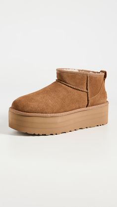 Fast Free Shipping & Free Returns on UGG Classic Ultra Mini Platform Boots at Shopbop. Shop new arrivals from UGG at Shopbop.com Uggs Mini, Ultra Mini Uggs, Cute Uggs, Ugg Ultra Mini, Dr Shoes, Preppy Shoes, Ugg Classic Ultra Mini, Ugg Mini, Shoe Wishlist