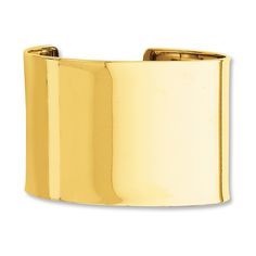 Make a statement every time you wear it - this 14K yellow gold cuff bracelet commands attention. The cuff is 47mm in width and has a high-polish finish. Gold Modern Cuff Bracelet For Formal Occasions, Modern Gold Cuff Bracelet For Formal Occasions, Luxury Gold Bracelet With Open Band, Luxury Yellow Gold Cuff Bangle, Modern Gold-tone Bangle With Polished Finish, Luxury Gold Open Cuff Bangle, Luxury Gold Open Band Bracelet, Modern Yellow Gold Cuff Bracelet With Shiny Finish, Modern Yellow Gold Polished Cuff Bracelet