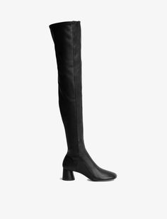 BLACK Furs & Skins->Leather Glove Over the Knee Boots from Proenza Schouler. Glove Boots, Knee Boots Black, Proenza Schouler Shoes, Cream Boots, Unique Boots, Flats Sandals, Slouched Boots, Shop Shoes, Knee High Leather Boots