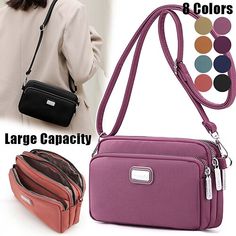 Category:Shoulder Bag,Crossbody Bag; Embellishment:Zipper; Gender:Women's; Type:Hobo Bag; Occasion:Holiday,Daily,Outdoor; Material:Nylon; Width:6; Height:12; Function:Waterproof,Lightweight,Large Capacity,Durable; Pattern:Solid Color; Listing Date:09/19/2023; Production mode:External procurement; Length:20 Crossbags Women, Crossbody Bag Pattern Free, Adidas Duffle Bag, Cheap Crossbody Bags, Small Drawstring Bag, Latest Handbags, Bag Pattern Free, Rose Violette, Cheap Handbags