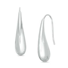 You’ll love the easy look of these teardrop earrings. Crafted in sterling silver, each earring features a graceful domed high-polish teardrop shape. Buffed to a brilliant luster, these earrings secure with French wire backs. Modern White Gold Teardrop Earrings, Modern Teardrop Earrings With Crown, Formal Teardrop Pendant Drop Earrings, Formal Teardrop Pendant Earrings, Elegant Long Drop Teardrop Earrings With Polished Finish, Formal Sterling Silver Teardrop Earrings With Polished Finish, Formal Sterling Silver Teardrop Earrings, Classic Sterling Silver Teardrop Earrings, Elegant Sterling Silver Teardrop Earrings With Polished Finish