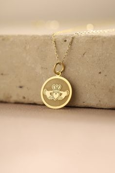 Gold Heart Pendant - Heart Gold Necklace ● Material of pendant: Solid Gold 14k ( REAL GOLD ) ● Metal Stamp: 14k ( REAL GOLD ) ● The pendant is available in 5 sizes: - 12,7 mm / 0.5 inches (Diameter) - 14,0 mm / 0,55 inches ( Diameter ) In the photos - 15,3 mm / 0.6 inches ( Diameter ) - 16,5 mm / 0,65 inches ( Diameter ) - 19,1 mm / 0,75 inches ( Diameter ) ( In the photos the size is 14mm / 0.55 inches Diameter ) ( Jump Ring inner diameter: 4 mm ) ● Material of chain: Solid gold 14k ( REAL GOLD Symbolic Jewelry With Heart Charm For Anniversary, Symbolic Heart Charm Jewelry For Anniversary, Symbolic Heart Shaped White Gold Jewelry, Symbolic Necklace With Heart Charm For Anniversary, Symbolic Gold Jewelry For Valentine's Day, Symbolic Yellow Gold Heart Jewelry, Symbolic Heart Charm Necklace For Anniversary, 14k Gold Necklace For Valentine's Day, 14k Gold Engraved Double Heart Jewelry