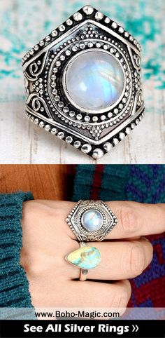 Rainbow Moonstone ring, Boho rings, Sterling Silver Ring Women, wanderlust bohemian jewelry, cuff ring, statement rings, etsy shops, etsy finds, etsy jewelry, simple ring, handmade rings, Moonstone gemstone, Moonstone silver ring, Moonstone jewelry, blue Moonstone, #bohomagic #bohojewelry #etsyjewelry #etsyfinds #bohofashion #silverrings #silverringsjewelry #sterlingsilver #gemstonerings #uniquejewelry #silver #jewelry #rings #bohostyle #etsyshop Bohemian Style Open Crystal Ring Gift, Bohemian Open Ring Jewelry With Large Stone, Bohemian Moonstone Jewelry With Moon Phase Detail, Bohemian Moonstone Jewelry With Moon Phase, Bohemian Open Ring With Large Stone, Bohemian Open Ring Jewelry Gift, Bohemian Rings For Jewelry Making With Stone Setting, Bohemian Open Ring Crystal Ring For Healing, Bohemian Round Crystal Ring For Jewelry Making