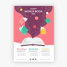 the world book day poster is shown