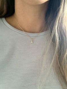 "Two Tone Dainty Pave Initial & Tiny Cable Chain Necklace*Gold Filled*Layering Chain Necklace*Choker Necklace*Initial Necklace * Personalized Gift ------------------------------------------------- ♦ --------------------------------------------------- This beautiful Mini Initial Necklace in 18K Gold Filled can be worn on its own to give a minimalistic look or as a layering piece to add statement to your outfit. It can be combined with multiple chains of different lengths to give the messy cha Gold Chain With Initial, Boyfriend Initials, Letter Necklace Initials, Cat Dark, Pretty Jewelry Necklaces, Chain Necklace Gold, Silver Gold Jewelry, Layered Chain Necklace, Cable Chain Necklace