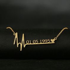 Welcome to our shop, where personalized jewelry becomes a heartfelt tribute and a cherished birthday remembrance. This custom heartbeat name necklace is a meaningful gift that beautifully combines the elements of memorial and birthday celebrations. Crafted with enduring stainless steel, this necklace ensures longevity and shines as a symbol of love and remembrance. The customizability allows you to engrave a name, a special date, or a heartfelt word, transforming it into a unique keepsake that h Customized Meaningful Jewelry For Anniversary, Personalized Name Necklace For Anniversary, Customized Name Necklace For Anniversary Gift, Meaningful Nameplate Necklaces For Anniversary, Meaningful Name Necklaces For Anniversary, Meaningful Nameplate Necklace For Anniversary, Meaningful Anniversary Name Necklaces, Custom Name Heart Necklace For Valentine's Anniversary, Customizable Name Necklace For Anniversary