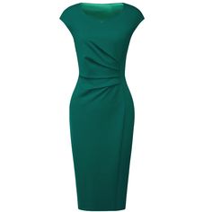 This dress can be a perfect addition to almost any outfit from formal to daily wear, great for work, meetings, offices, businesses, work, parties, cocktails, weddings, casual, everyday dressing, etc. Pair with a delicate necklace and heels for a chic office look. Comfortable and classic, this ruched sheath dress is perfect on its own or as a layer under a blazer or jacket. Affordable Solid Color Mini Dress For Work, Dress For Success Middle School, Smart Casual Green Dress, Professional Dresses For Work Lulus, Buisness Attire Women Dress, Formal Office Dress For Ladies, Elegant Sheath Bodycon Dress For Semi-formal Occasions, Classic Fitted Bodycon Dress For Cocktail, Elegant Solid Color Bodycon Cocktail Dress