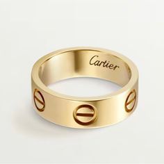 Love Ring, 18k Yellow Gold (750/1000). Size:50 Come With Original Ring Box And Certificate Card. Good Condition, Never Polished. Classic. Timeless Polished Cartier Rings, Luxury Gold Cartier Rings, Luxury Cartier Yellow Gold Rings, Luxury 14k Gold Cartier Rings, Cartier Gold Rings Hallmarked, Jewelry Cartier, Cartier Love Ring, Bday Wishlist, Cartier Jewelry