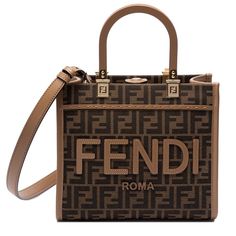 Brand: Fendi Retail: $2550 + Tax! Condition: Brand New With Tags, Authenticity Card And Dust Bag! 100% Authentic Fendi Small Sunshine Shopper Bag Made Of Fabric With Jacquard Ff Motif And Sand-Colored Leather Fendi Roma Lettering. Sand-Colored Plexiglass Stiff Handles. Features A Spacious Lined Internal Compartment, Edges In Sand-Colored Leather And Gold-Finish Metalware. Can Be Carried By Hand Or Worn On The Shoulder Thanks To The Two Handles And Detachable Shoulder Strap. Made In Italy Measure Fendi Sunshine, Fendi Tote Bag, Small Tote Bag, Colored Leather, Small Tote, Small Shoulder Bag, Shoulder Tote Bag, Shopper Bag, Shoulder Tote