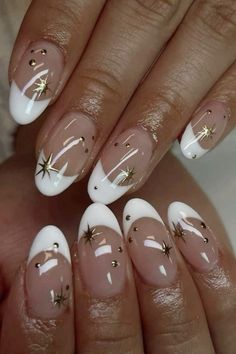 Tip Nails Designs, Tip Nail Designs, Hoco Nails, French Tip Nail Designs, Cute Simple Nails, Classic French Manicure, Simple Gel Nails, Unique Acrylic Nails