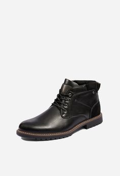 Thick Padded Collar for Comfortable Wear Durable TPR Outsole Provides Traction and Tear-Resistant Benefits Classic Chukka Boot with Lace-Up Closure Ideal for Workwear and Everyday Style Fit Tip: Runs Large, Order 1/2 Size Down