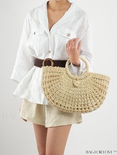 BagForLove - Stylish Straw Bag, Ideal for Summer Beach Travel and Vacation Product Description Color Beige Strap Type Double Handle Bag Size Medium Pattern Type Plain Style Vacation Type Straw Bag Material Paper Size Chart INCH CM Bag Length Bag Width Bag Height Handle Height 15 inch 2.8 inch 10.2 inch 5.5 inch Bag Length Bag Width Bag Height Handle Height 38 cm 7 cm 26 cm 14 cm Details Pictures Similar Products h2 { text-align: center; } /* æ¢è¡ */ li{ white-space: normal; word-break: break-a Summer Style Sand-colored Shoulder Bag, Summer Beige Handheld Shoulder Bag, Handheld Beige Shoulder Bag For Summer, Beige Satchel Shoulder Bag For Beach Season, Summer Beige Shoulder Satchel, Summer Beige Shoulder Bag Satchel, Summer Beige Satchel Shoulder Bag, Casual Beach Shoulder Bag With Top Handle, White Top Handle Satchel For Beach