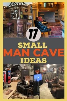 small man cave ideas for the home or office with lots of room to move in