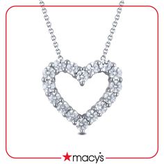 in stock Valentine's Day Fine Jewelry Diamond Necklace, Classic Open Heart Necklace With Brilliant Cut, Classic Necklace With Brilliant Cut Open Heart, Valentine's Day Diamond Necklace With Vvs Clarity, Vvs Clarity Diamond Necklace For Valentine's Day, Valentine's Day Fine Jewelry Diamond Necklace With Vvs Clarity, Classic Diamond Heart Necklace For Valentine's Day, Classic Cubic Zirconia Necklaces For Valentine's Day, Classic Round White Gold Heart Necklace